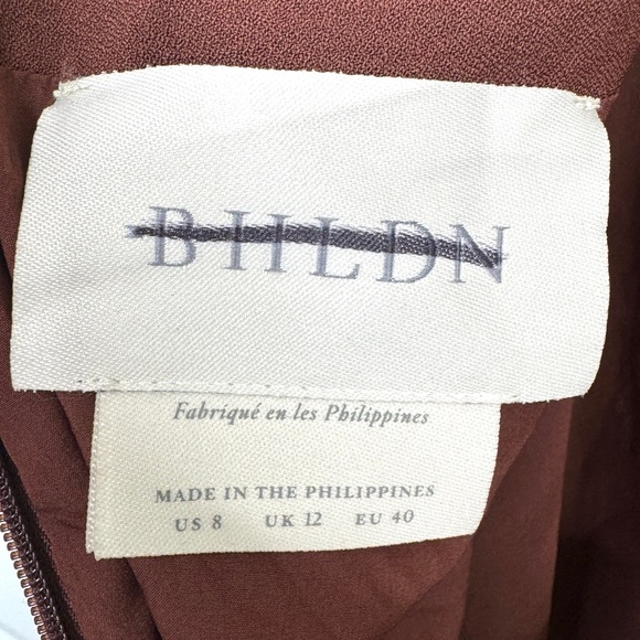 BHLDN Anthropologie Gavin Midi Slip Dress NEW Size 8 Rich Brown - Picture 12 of 13